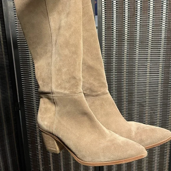 Franco Sarto Tan Knee-High Boots - Picture 3 of 9